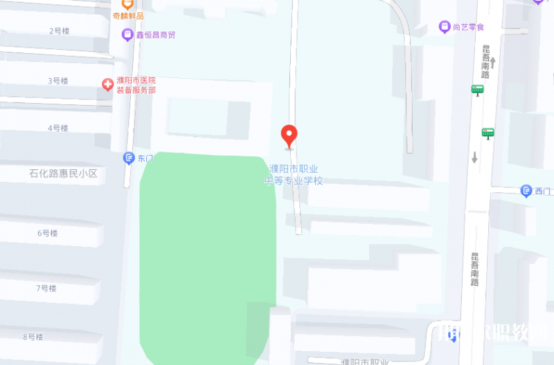 濮陽油田職業(yè)中等專業(yè)學校地址，乘車路線