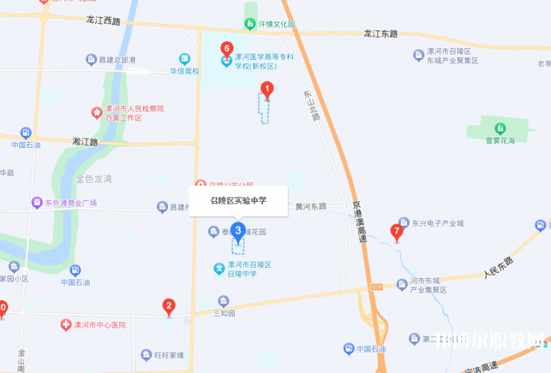 漯河市召陵區(qū)中等專業(yè)學(xué)校地址，乘車路線