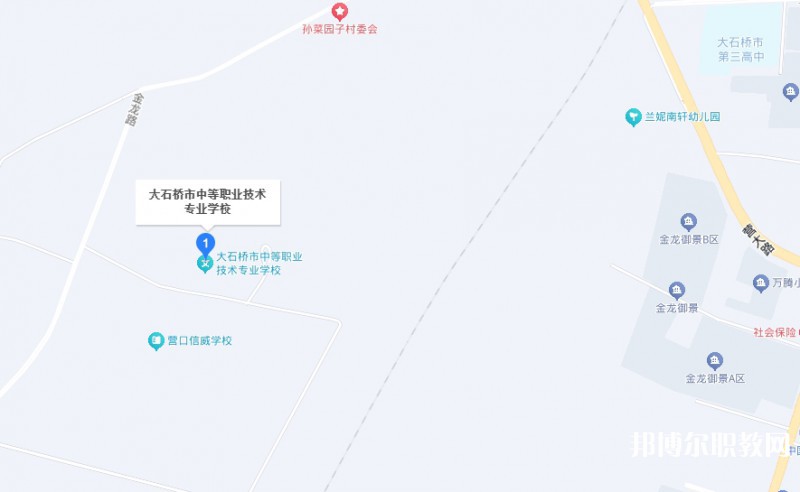 大石橋市中等職業(yè)技術專業(yè)學校地址，乘車路線