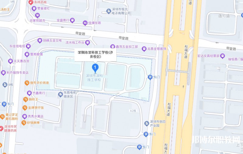 深圳市深科技工學(xué)校地址，乘車路線