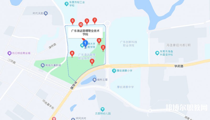 廣東酒店管理職業(yè)技術(shù)學(xué)院中職部地址，乘車路線